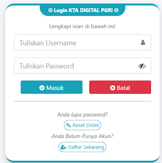 Register PGRI Serambagi Barat - Persatuan Guru Republik Indonesia Cabang Serambagi Barat